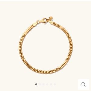 NWT Mejuri Double Curb Chain Bracelet ✨ Gold
